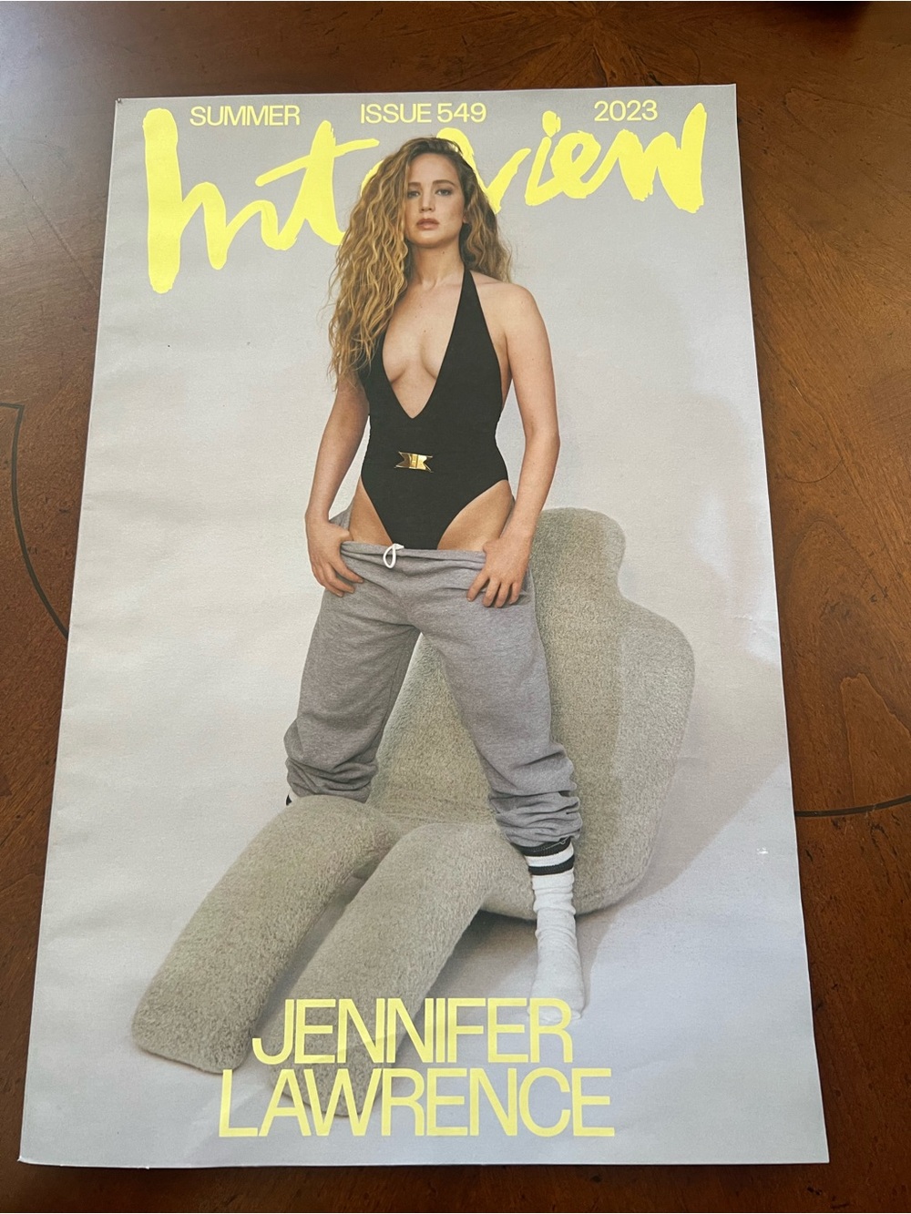 Magazine Summer 2023 Jennifer Lawrence Cover - Gray & Black